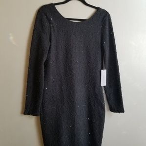 Jennifer Lopez Sparkle Black Sheath Dress